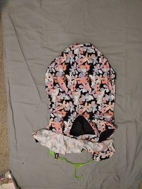 Floral One-Piece Swimsuit in Black and Pastel